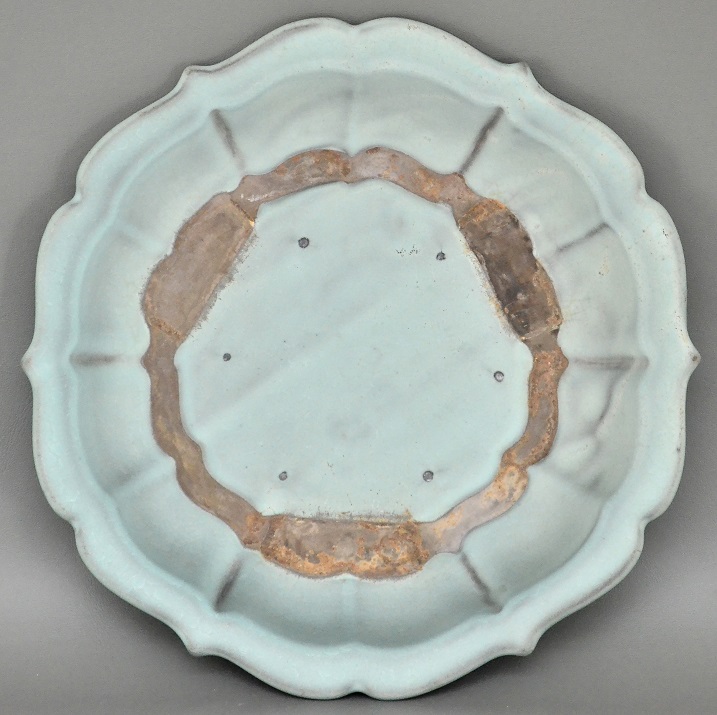 A Rare Blue Sky Jun Ware Plate, Song Dynasty